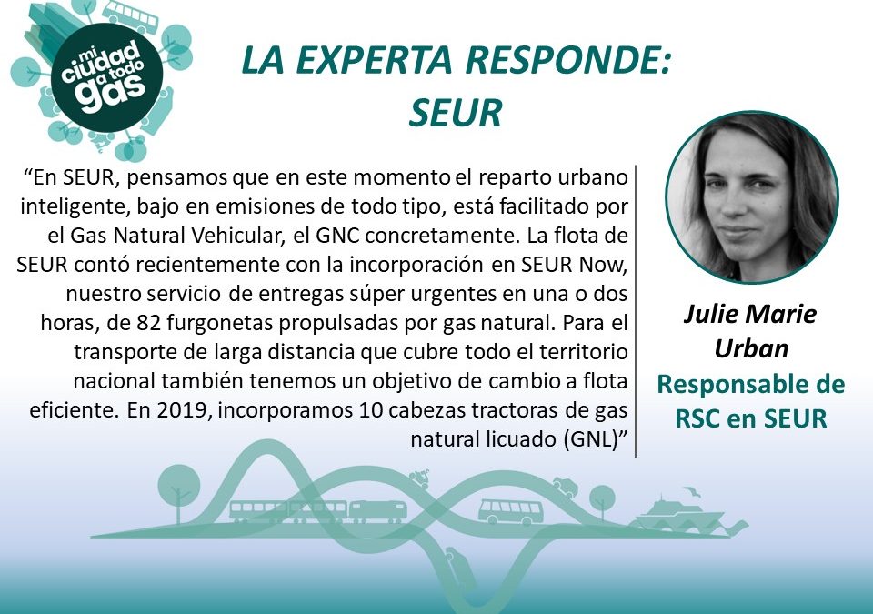 LA EXPERTA RESPONDE: Julie Marie Urban, Responsable de RSC en SEUR