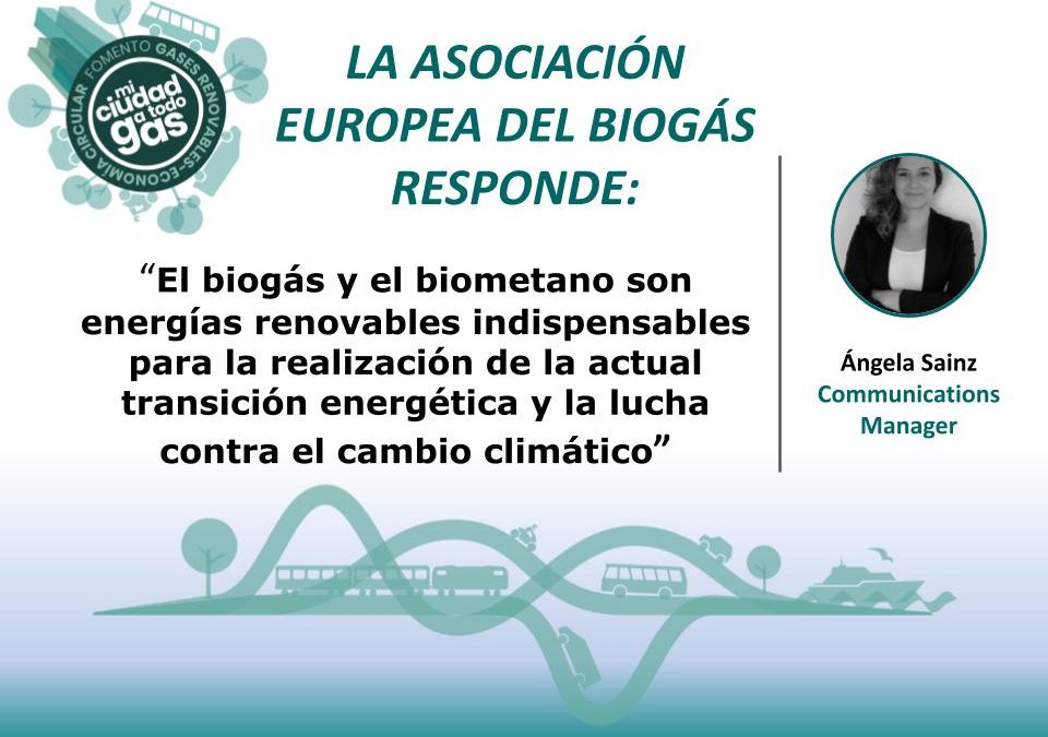 LA ASOCIACIÓN EUROPEA DEL BIOGÁS RESPONDE: Ángela Sainz, Communications Manager