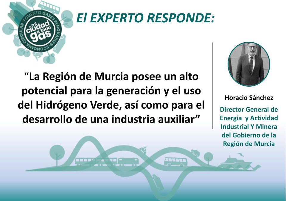 EL GOBIERNO DE LA REGIÓN DE MURCIA RESPONDE: Horacio Sánchez, director general de Energía y actividad Industrial y Minera