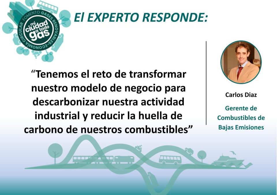 REPSOL RESPONDE: Carlos Díaz García, gerente de combustibles de bajas emisiones