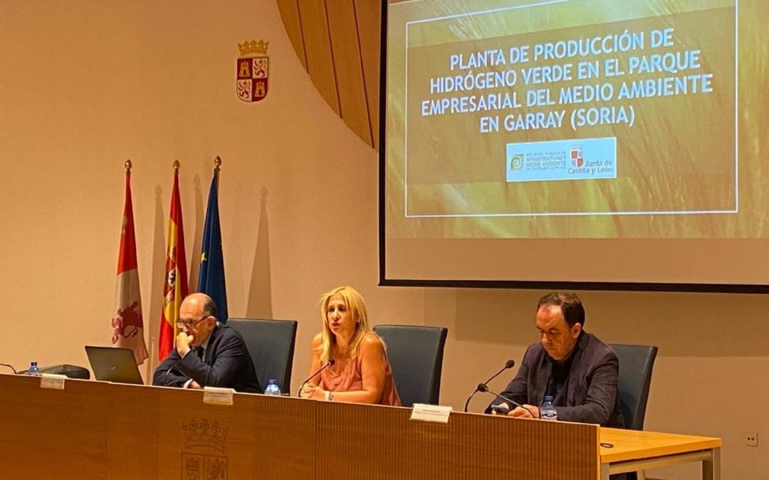 La Junta de Castilla y León presenta en Soria la planta de producción de hidrógeno verde que se construirá en el parque empresarial de medio ambiente (PEMA)