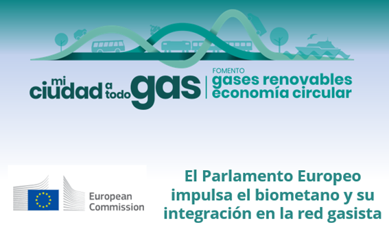 El Parlamento Europeo impulsa el biometano y su integración en la red gasista