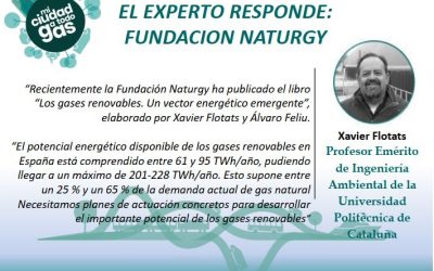 LA FUNDACION NATURGY RESPONDE: Xavier Flotats, Profesor Emérito de Ingeniería Ambiental de la Universidad Politécnica de Cataluña