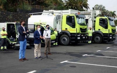 Santa Cruz de Tenerife apuesta por la movilidad a Gas Natural y eléctrica e incorpora 49 nuevos vehículos para la limpieza y recogida de residuos de la ciudad