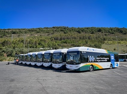 La Mancomunidad de la Comarca de Pamplona, presenta 13 nuevos autobuses propulsados con Gas Renovable