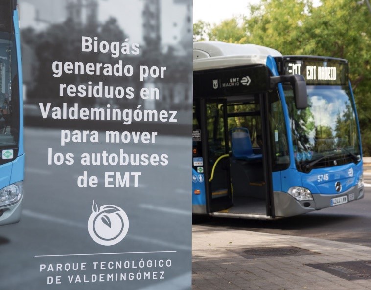 Madrid utilizará el biometano de Valdemingómez para mover los autobuses de EMT