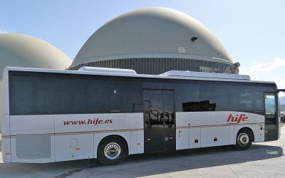 Territorio pone en circulación el primer autobús de biogás de Km 0