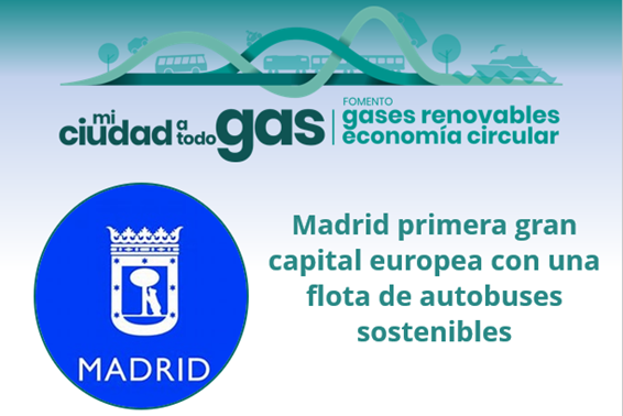 Madrid primera gran capital europea con una flota de autobuses sostenibles