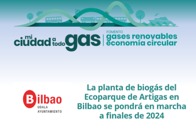 La planta de biogás del Ecoparque de Artigas en Bilbao se pondrá en marcha a finales de 2024