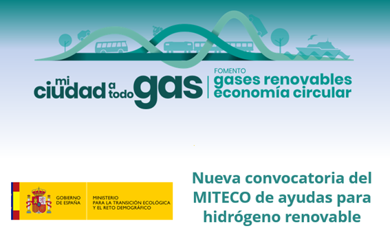 Nueva convocatoria del MITECO de ayudas para hidrógeno renovable