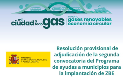 Resolución provisional de adjudicación de la segunda convocatoria del Programa de ayudas a municipios para la implantación de ZBE