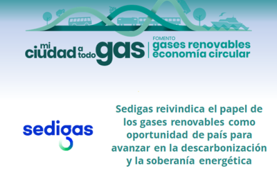 Sedigas reivindica el papel de los gases renovables como oportunidad de país para avanzar en la descarbonización y la soberanía energética