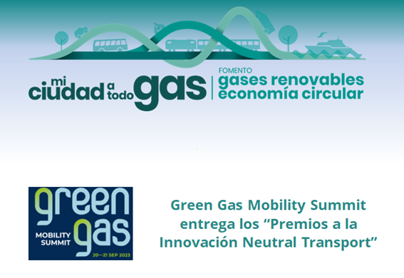 Green Gas Mobility Summit entrega los “Premios a la Innovación Neutral Transport”