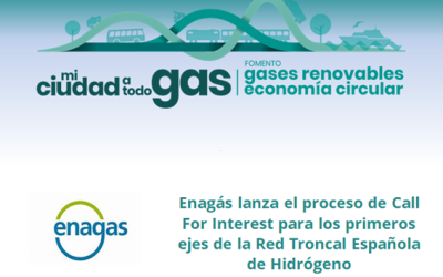 Enagás lanza el proceso de Call For Interest para los primeros ejes de la Red Troncal Española de Hidrógeno