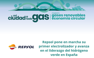 Repsol pone en marcha su primer electrolizador y avanza en el liderazgo del hidrógeno verde en España