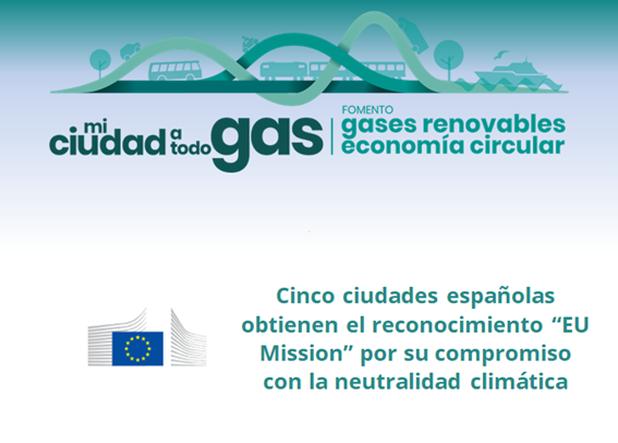 Cinco ciudades españolas obtienen el reconocimiento “EU Mission” por su compromiso con la neutralidad climática