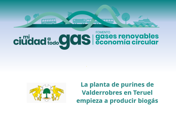 La planta de purines de Valderrobres en Teruel empieza a producir biogás