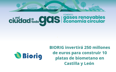 BIORIG invertirá 250 millones de euros para construir 10 plantas de biometano en Castilla y León