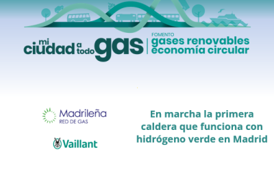 En marcha la primera caldera que funciona con hidrógeno verde en Madrid