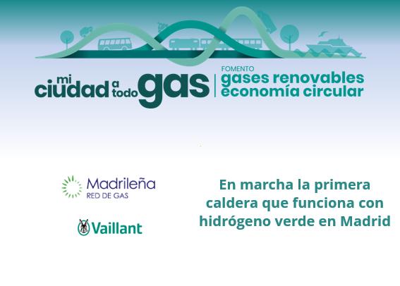 En marcha la primera caldera que funciona con hidrógeno verde en Madrid