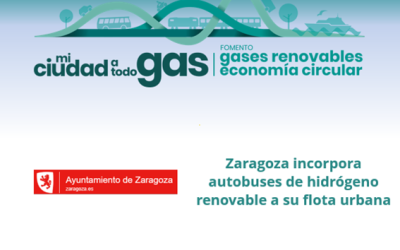 Zaragoza incorpora autobuses de hidrógeno renovable a su flota urbana