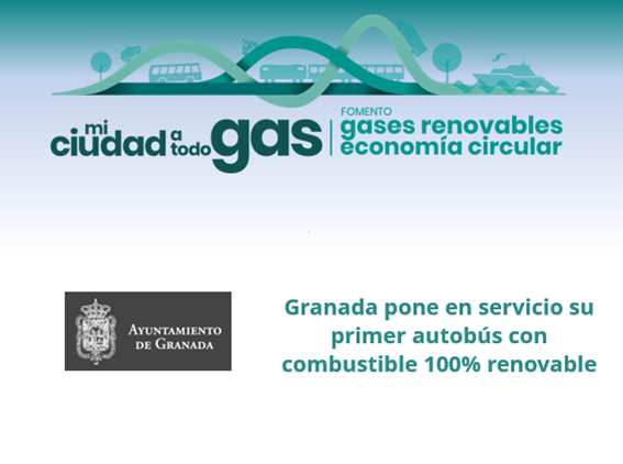 Granada pone en servicio su primer autobús con combustible 100% renovable