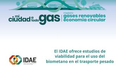 El IDAE ofrece estudios de viabilidad para el uso del biometano en el trasporte pesado