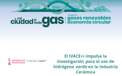 El IVACE+i impulsa la investigación para el uso de hidrógeno verde en la industria Cerámica