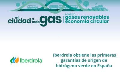 Iberdrola obtiene las primeras garantías de origen de hidrógeno verde en España