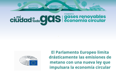 El Parlamento Europeo limita drásticamente las emisiones de metano con una nueva ley que impulsará la economía circular